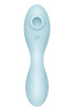 Вакуумний смарт-стимулятор із вібрацією Satisfyer Curvy Trinity 5 (Blue), керування зі смартфона