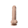 Фалоімітатор SilexD Tomas Real Skin Flesh (9in MODEL 1), суперсофт-силікон+Silexpan, діаметр 4,9 см