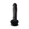 Фалоімітатор SilexD Vetus Black (MODEL 1 size 8in), двошаровий, силікон + Silexpan, діаметр 4,2см