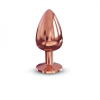 Металева анальна пробка із прикрасою у вигляді кристалу Dorcel - Diamond Plug L