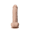 Фалоімітатор SilexD Johnny Real Skin Flesh (7in MODEL 1), суперсофт-силікон+Silexpan, діаметр 3,8см