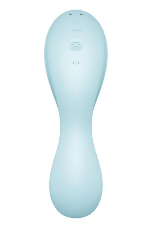Вакуумний смарт-стимулятор із вібрацією Satisfyer Curvy Trinity 5 (Blue), керування зі смартфона