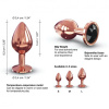 Металева анальна пробка із прикрасою у вигляді кристалу Dorcel - Diamond Plug M
