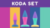 Набір анальних пробок PMV20 Koda – Butt Plug Set, діаметр 2,9 см, 3,9 см, 5 см