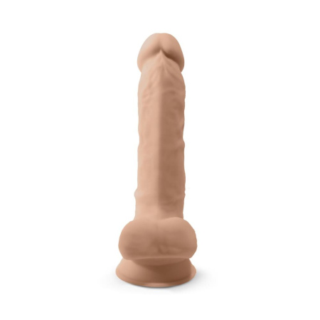Фалоімітатор SilexD Tomas Flesh (MODEL 1 size 9in), двошаровий, силікон + Silexpan, діаметр 4,9см
